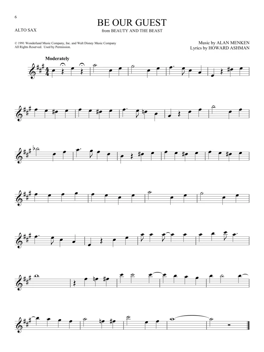 101 Disney Songs for Alto Sax Instrumental Solos - Image 5