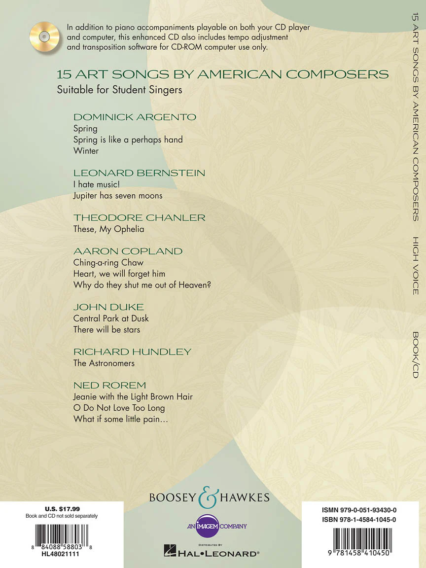 15 Art Songs by American Composers - Image 2