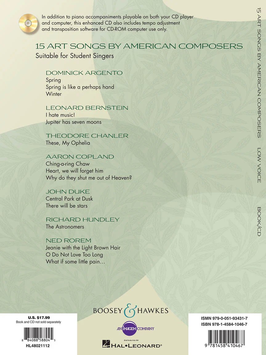 15 Art Songs by American Composers - Image 2