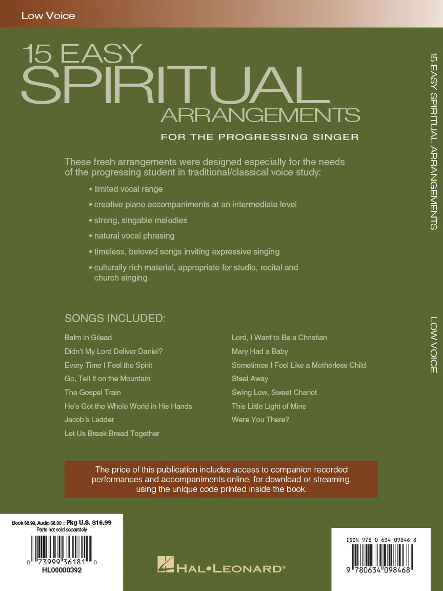 15 Easy Spiritual Arrangements for the Progressing Singer Low Voice - Image 5