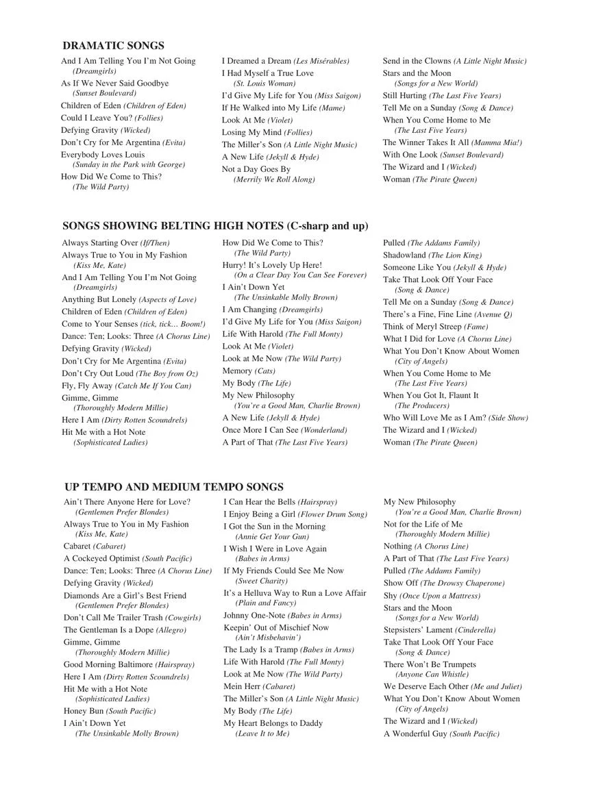Singer's Musical Theatre Anthology - 16-Bar Audition - Image 5