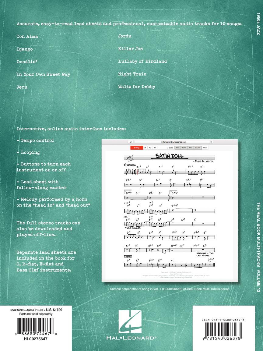 1950s Jazz - Real Books Multi-Tracks Play-Along Vol. 12 - Image 6