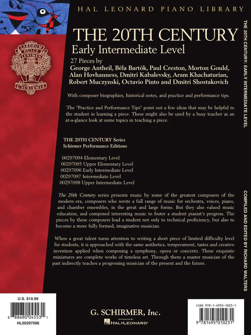 Twentieth Century - Early Intermediate Level - Schirmer Performance Editions - Image 8