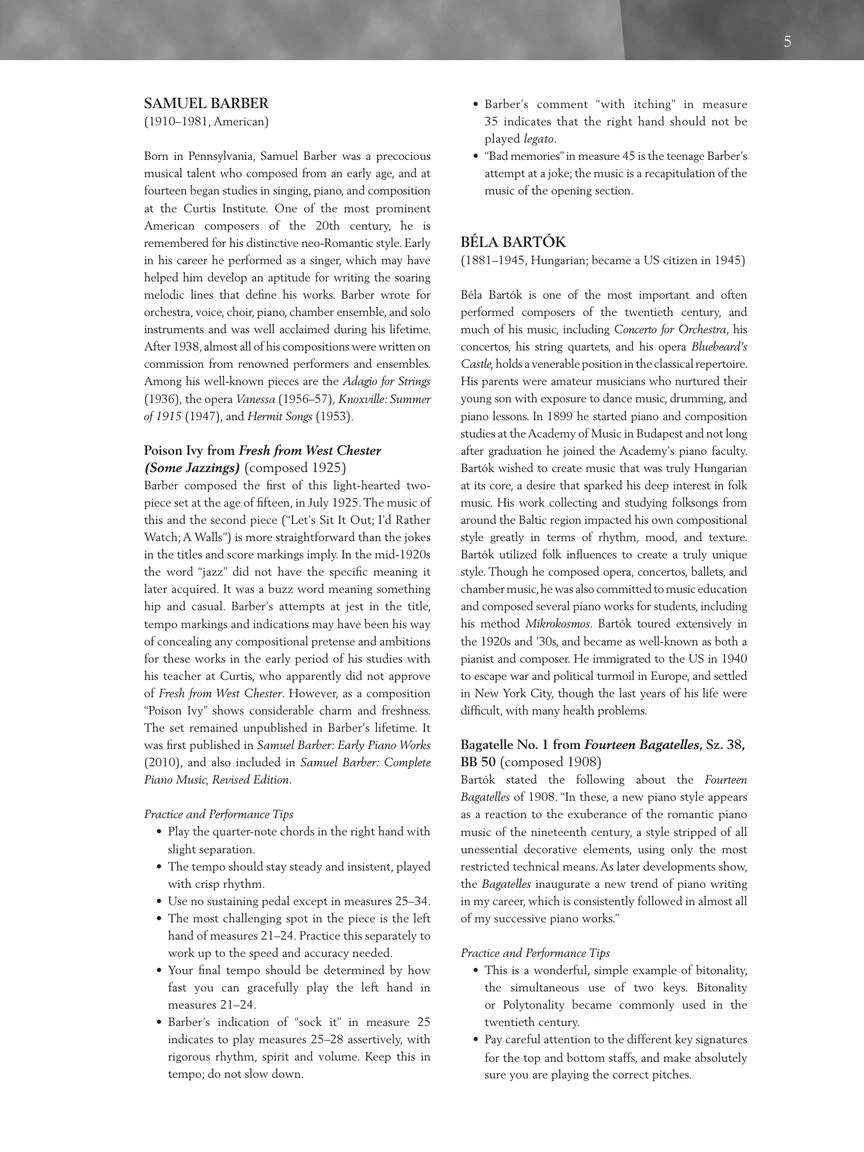 Twentieth Century - Upper Intermediate Level - Schirmer Performance Editions - Image 5