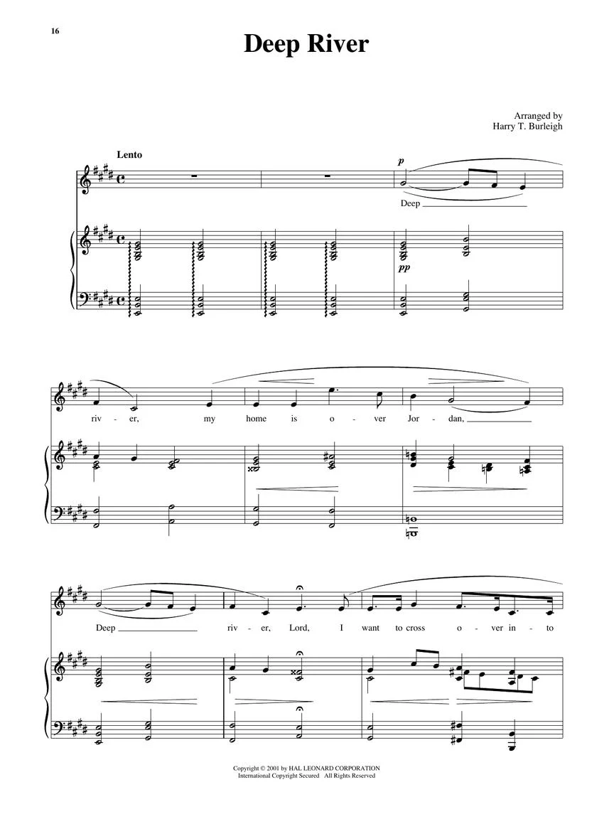 25 Spirituals Arranged by Harry T. Burleigh - High Voice - Image 4
