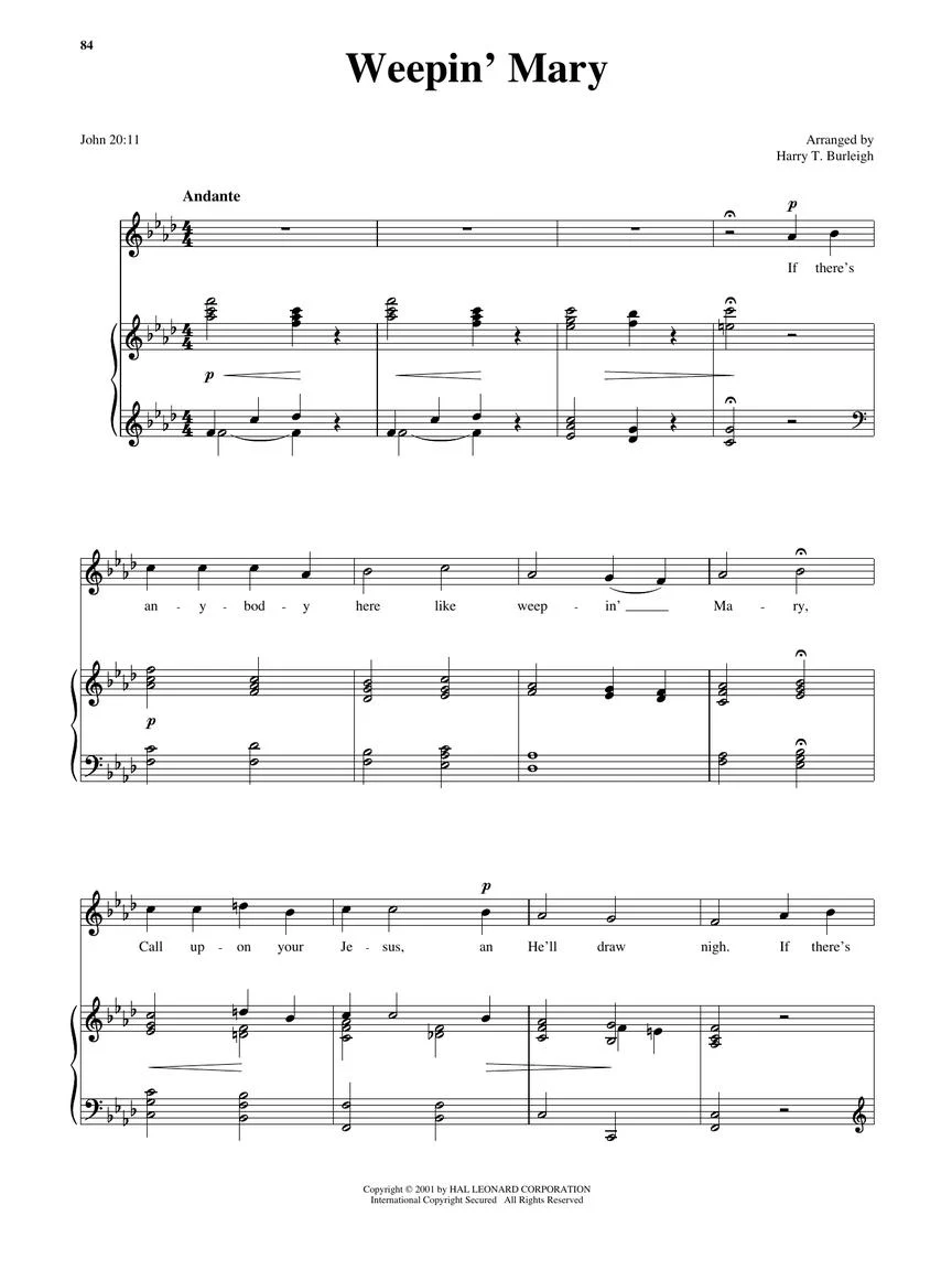 25 Spirituals Arranged by Harry T. Burleigh - High Voice - Image 5