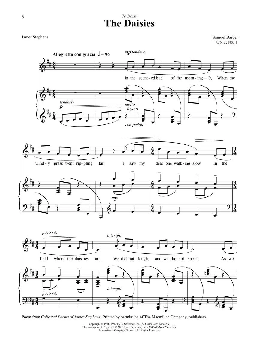 28 American Art Songs - Low Voice And Piano - Image 5