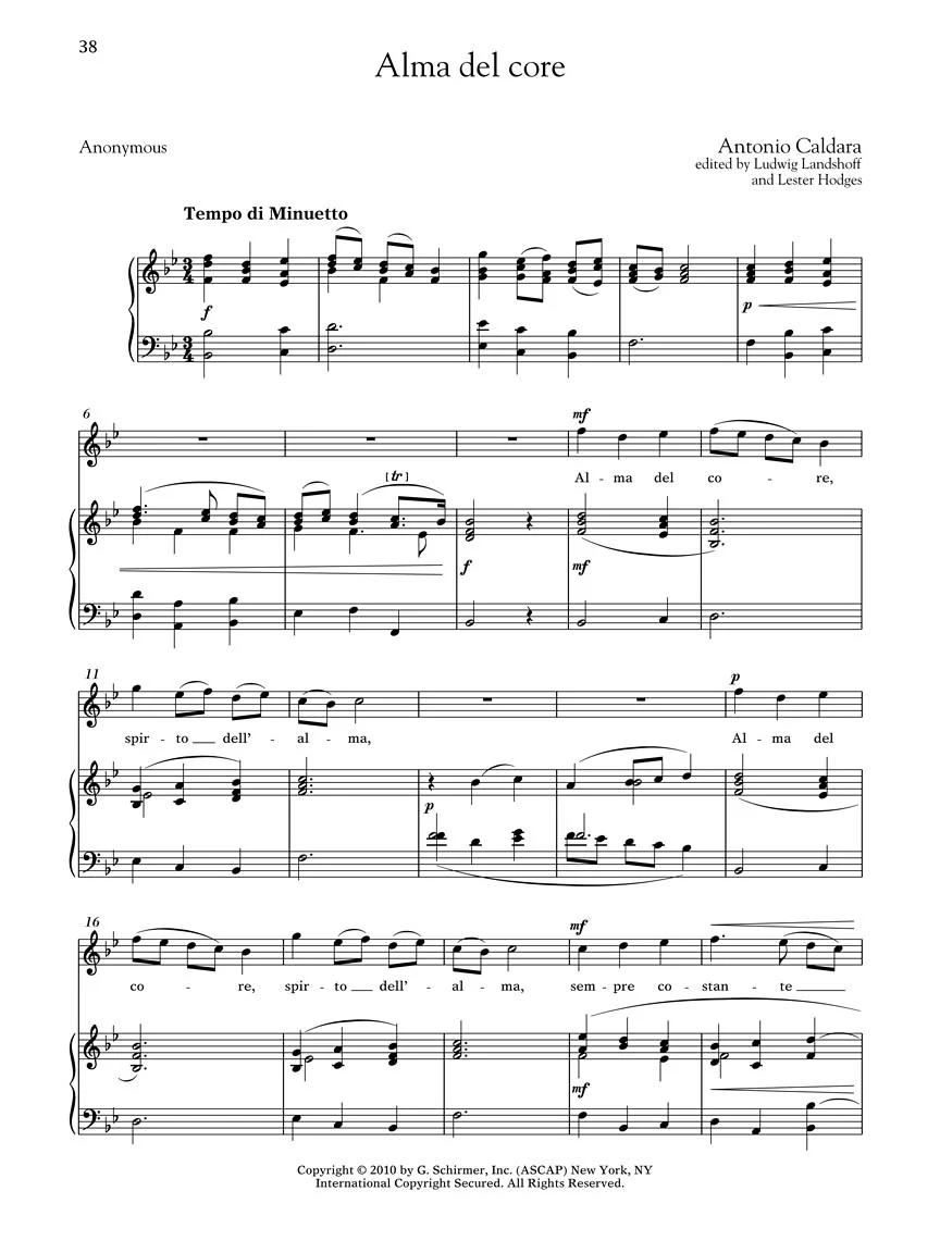 28 Italian Songs & Arias of the 17th & 18th Centuries High Voice - Image 9