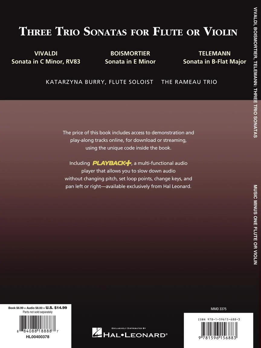 Three Trio Sonatas: Vivaldi, Boismortier and Telemann - Image 5