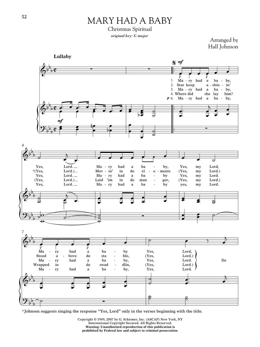 Johnson 30 Sprituals for Low Voice and Piano - Image 8