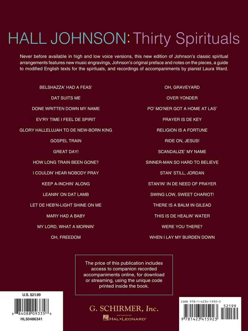 Johnson 30 Sprituals for Low Voice and Piano - Image 9