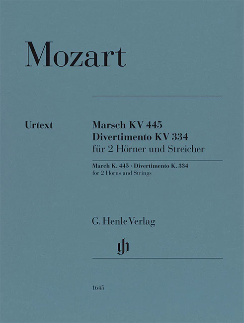 Mozart: March K. 445 and Divertimento K. 334