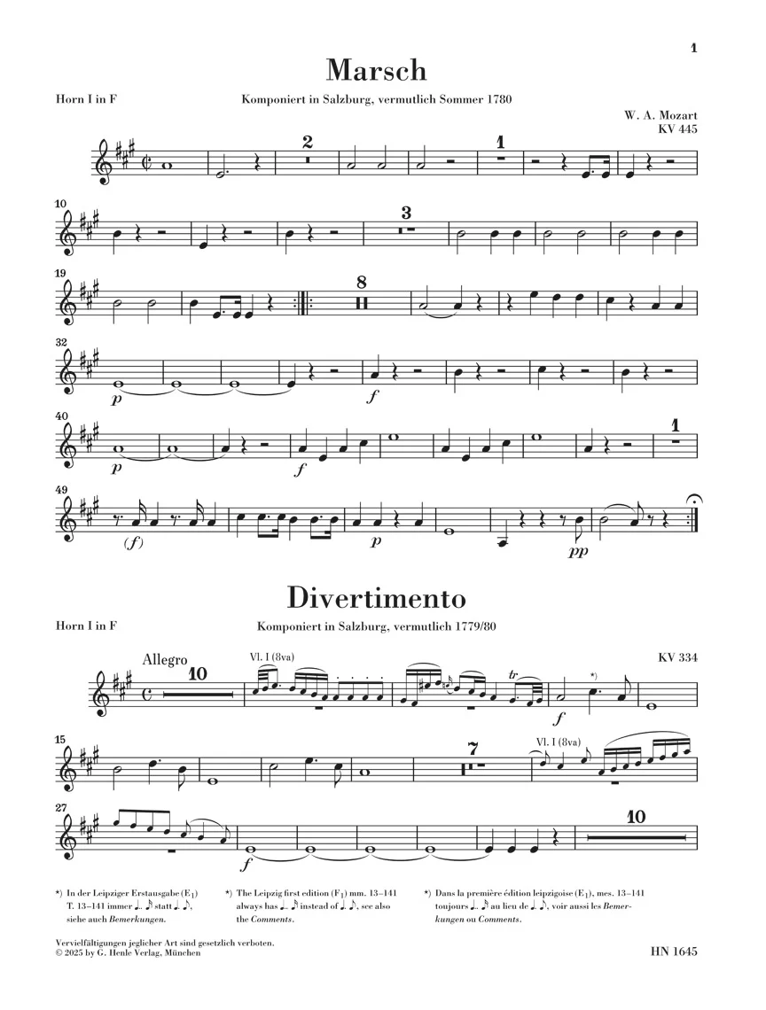 Mozart: March K. 445 and Divertimento K. 334 - Image 3