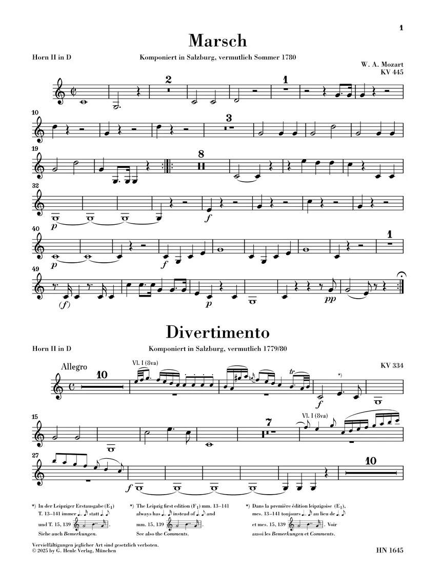 Mozart: March K. 445 and Divertimento K. 334 - Image 4