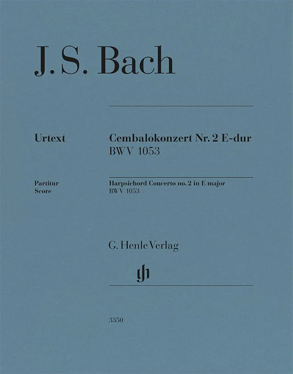 Bach: Harpsichord Concerto No. 2 E Major BWV 1053 (Full Score)