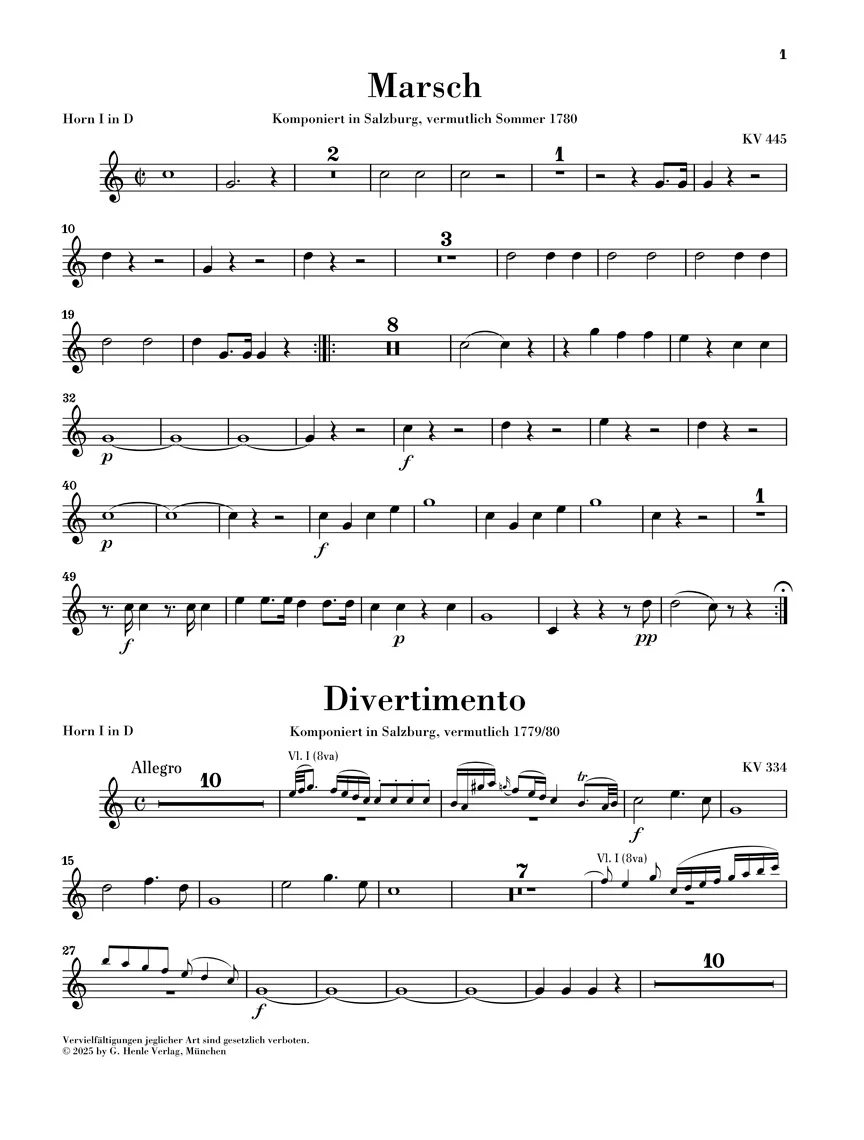 Mozart: March K. 445 and Divertimento K. 334 - Image 2