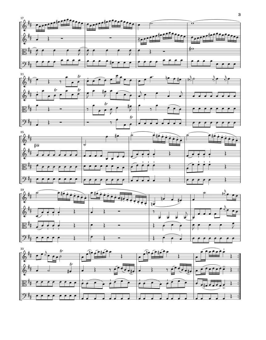 Mozart: Divertimenti K. 136-138 (Salzburg Divertimenti) (Full Score) - Image 3