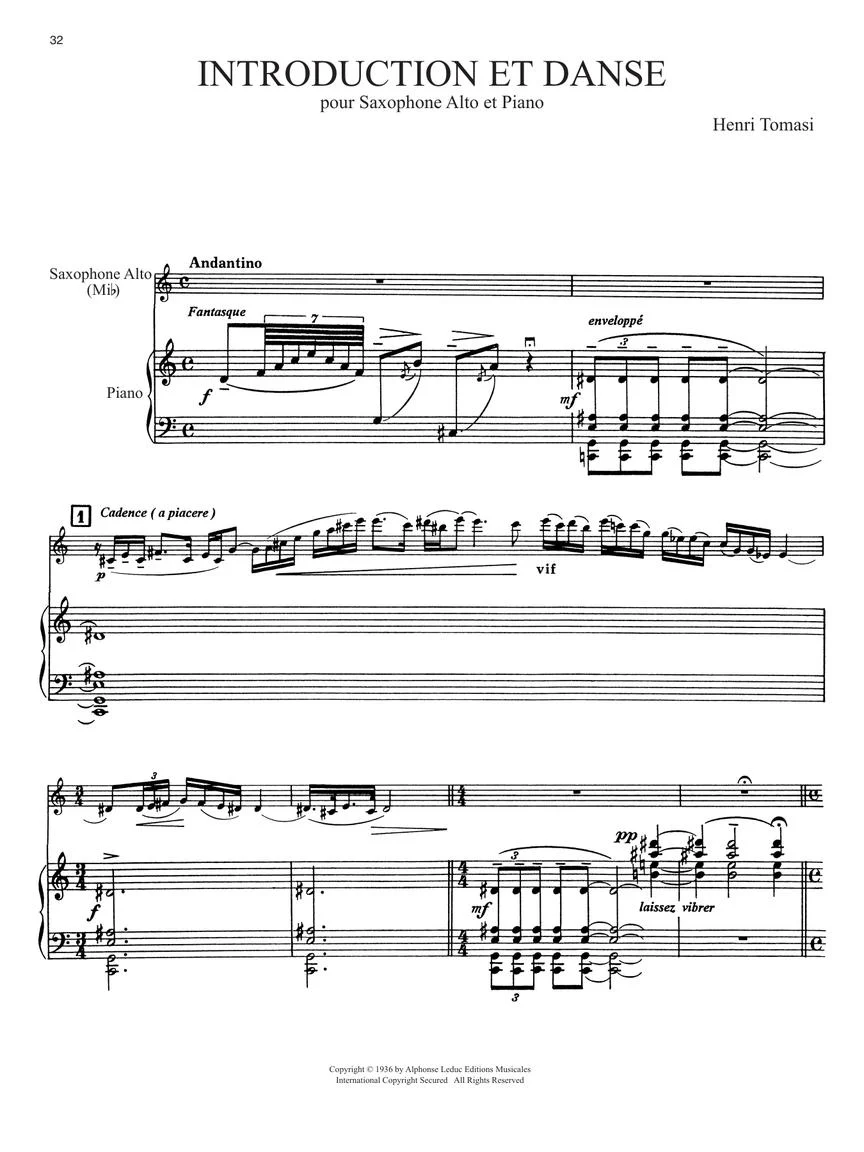Eight Saxophone Pieces By French Composers - Alto Saxophone And Piano - Image 6