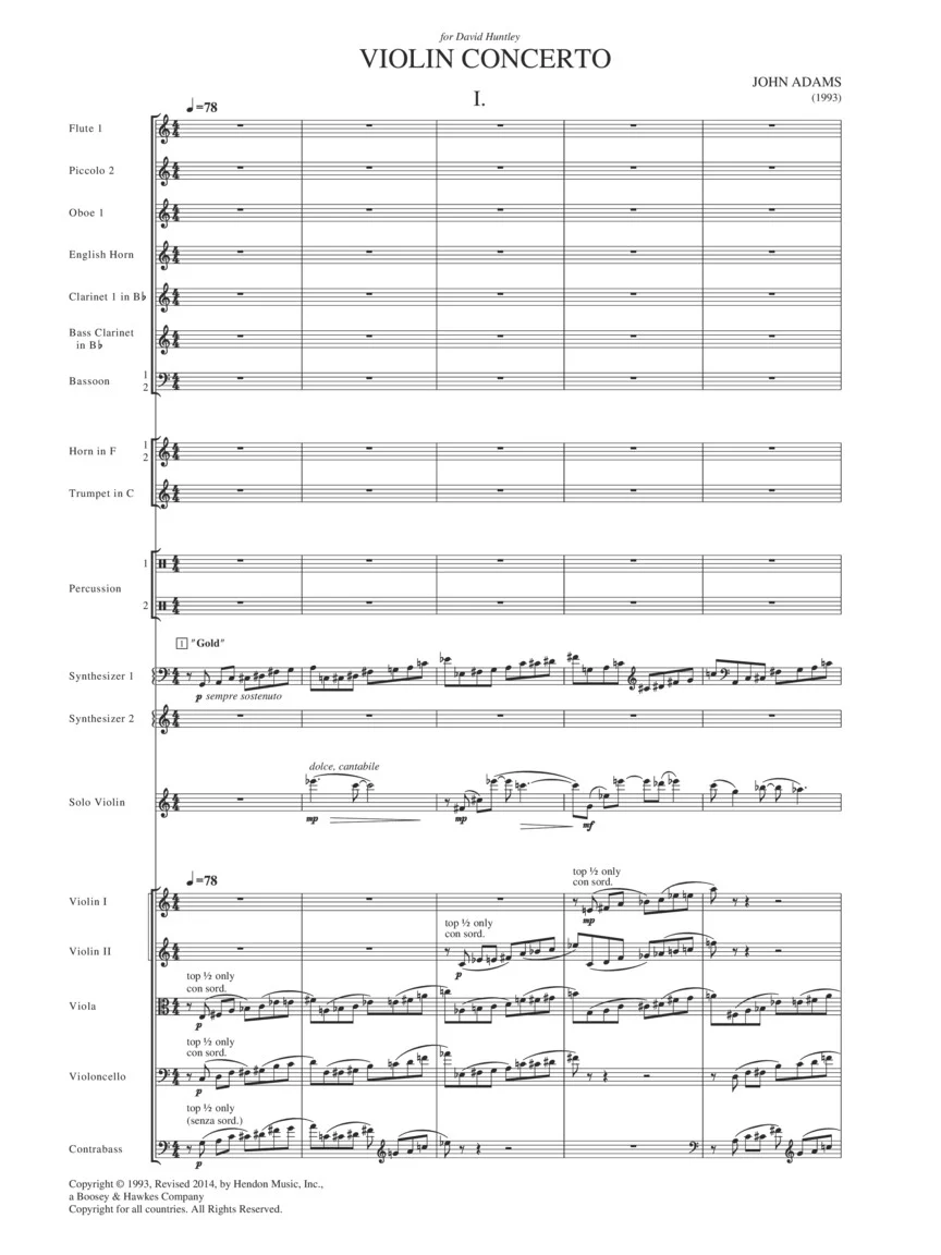 Adams: Violin Concerto (Full Score) - Image 6
