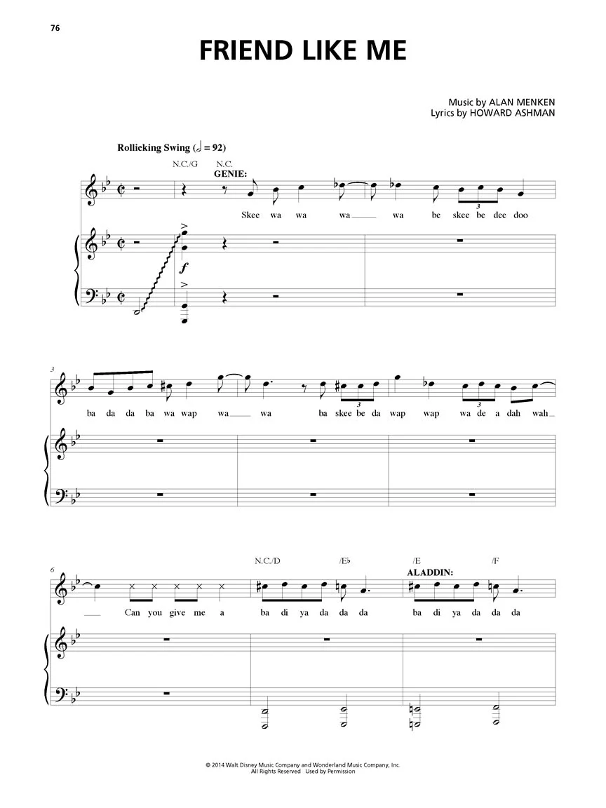 Menken: Aladdin - Broadway Musical Vocal Selections - Image 3