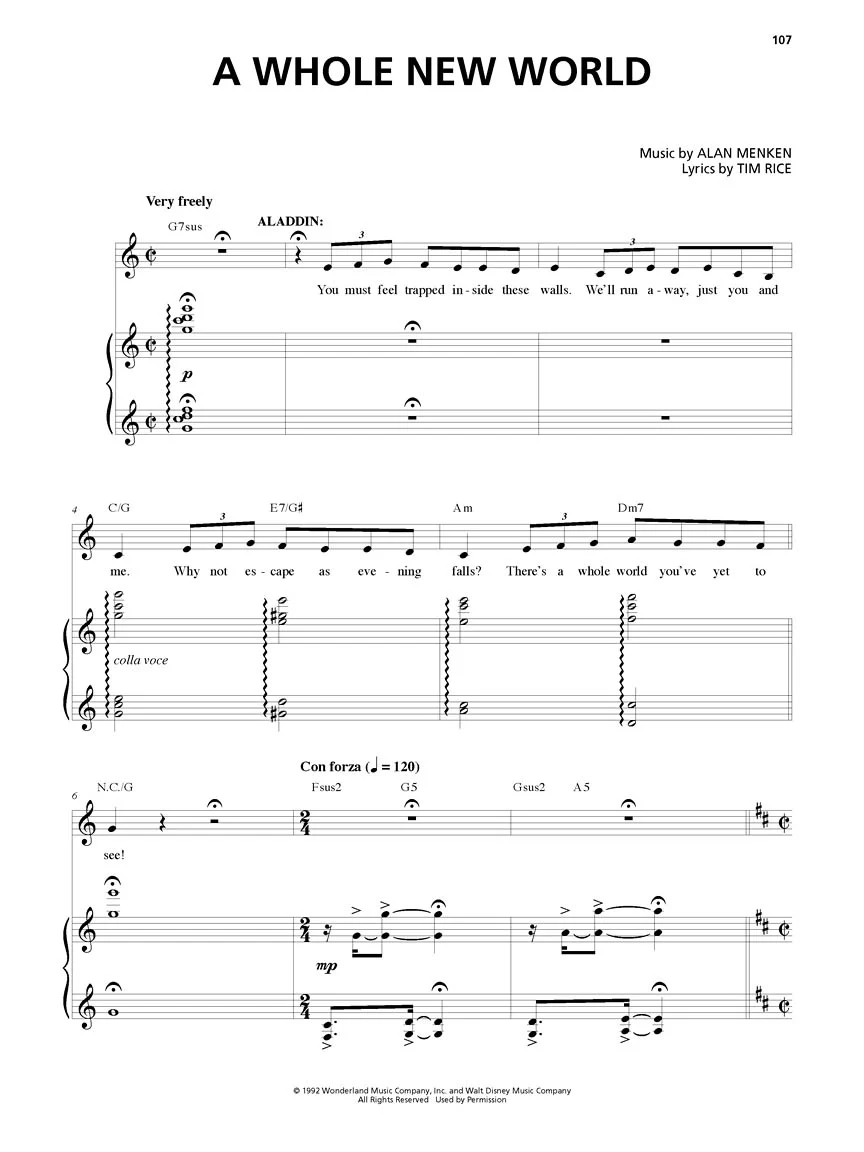 Menken: Aladdin - Broadway Musical Vocal Selections - Image 4