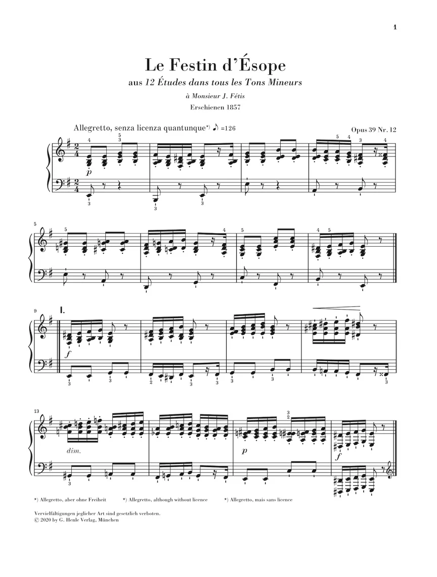 Alkan: Le Festin d'Ésope, Op. 39 No. 12 - Image 2