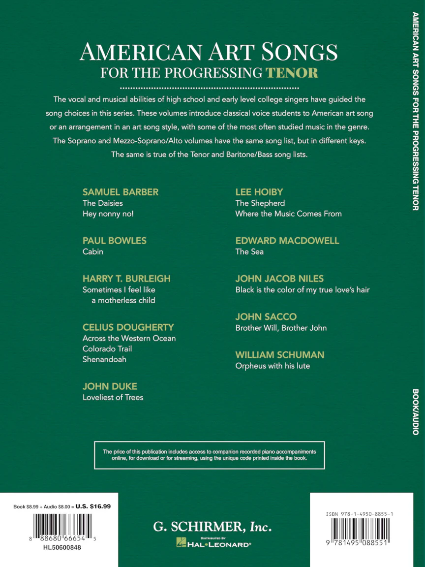 American Art Songs for the Progressing Singer - Tenor (With Online Accompaniments) - Image 5