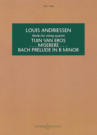 Works For String Quartet Study Score