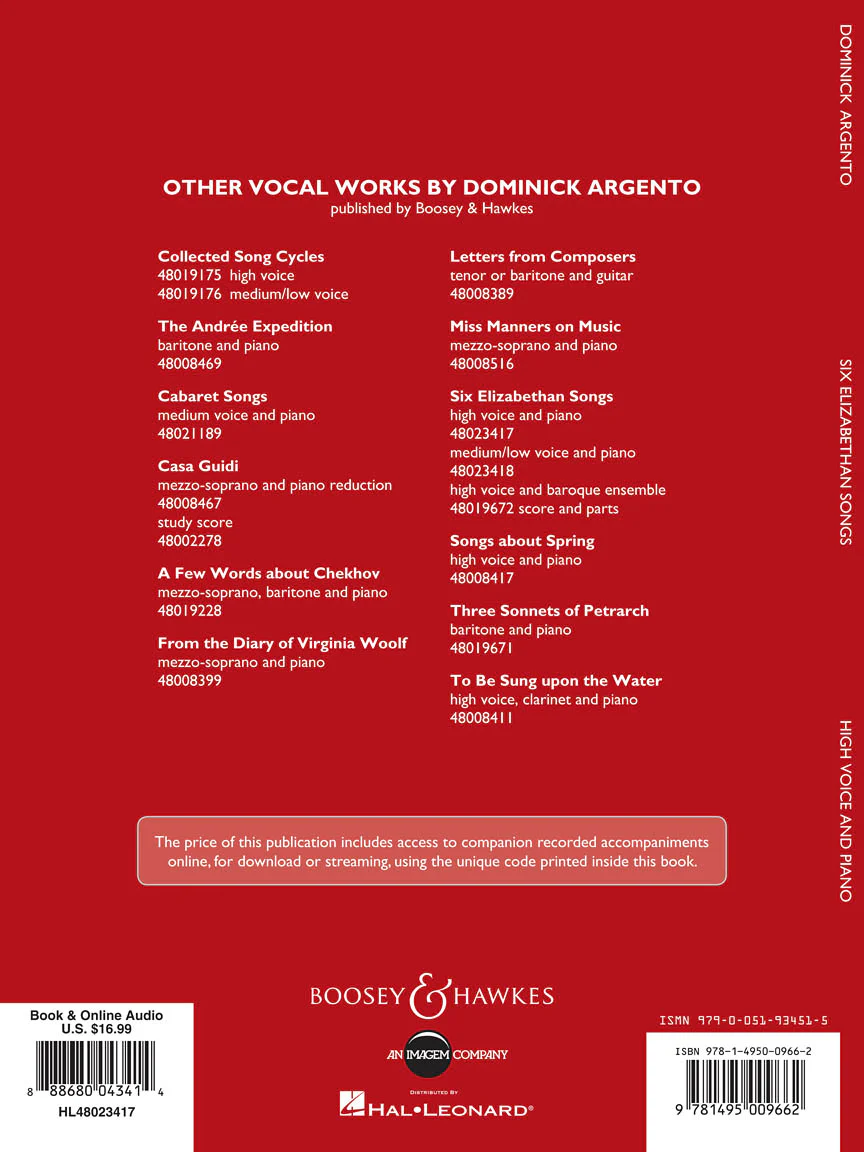 Six Elizabethan Songs - New Edition - Image 2