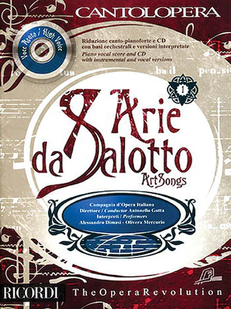 Art Songs - Cantolopera Series - Vol. 1 High Voice