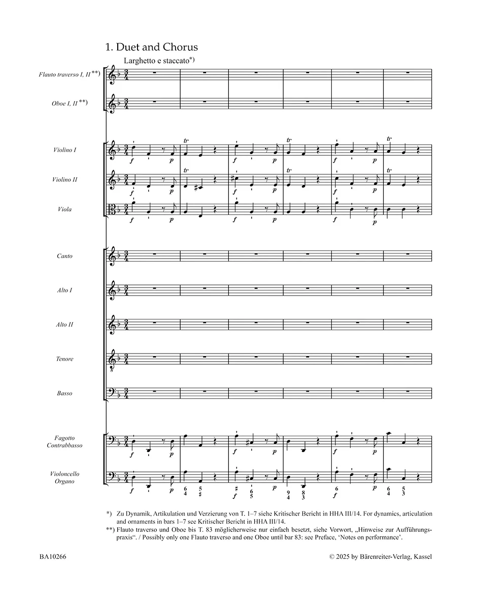 Handel: Anthem on the Peace HWV 266 (267) Full Score - Image 2