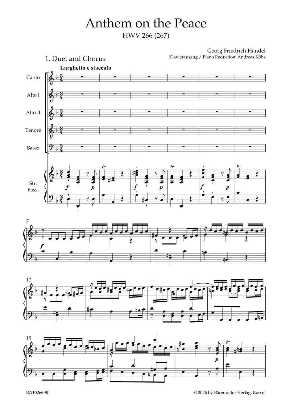 Handel: Anthem on the Peace HWV 266 (267) - Image 2