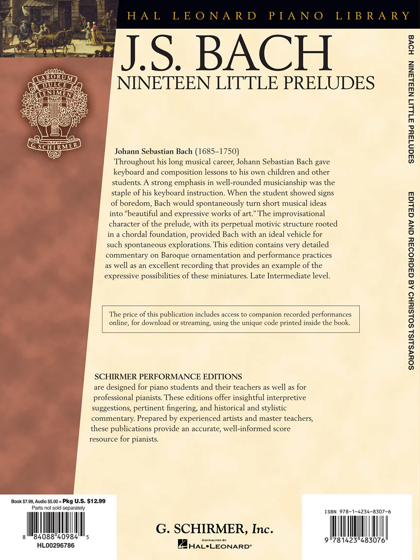 Bach - Nineteen Little Preludes - Image 2