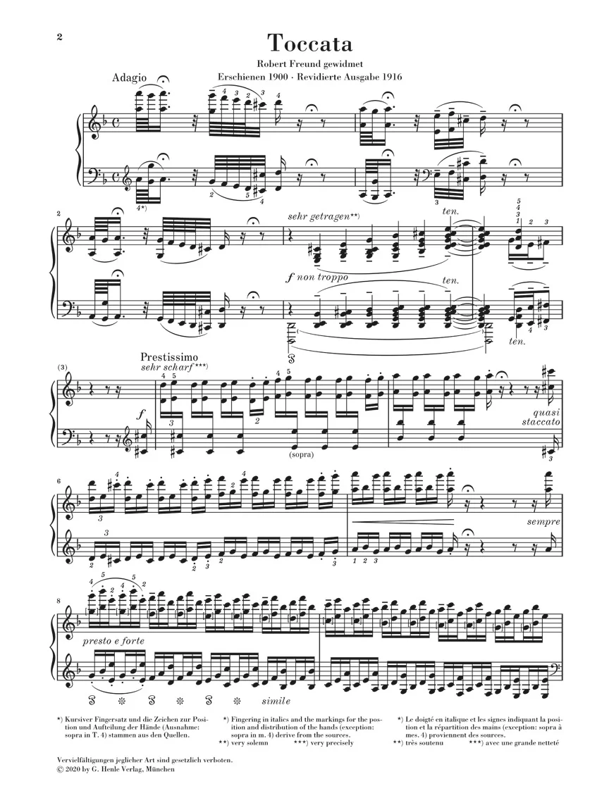 Bach-Busoni: Toccata in d minor for Organ BWV 565 - Image 2