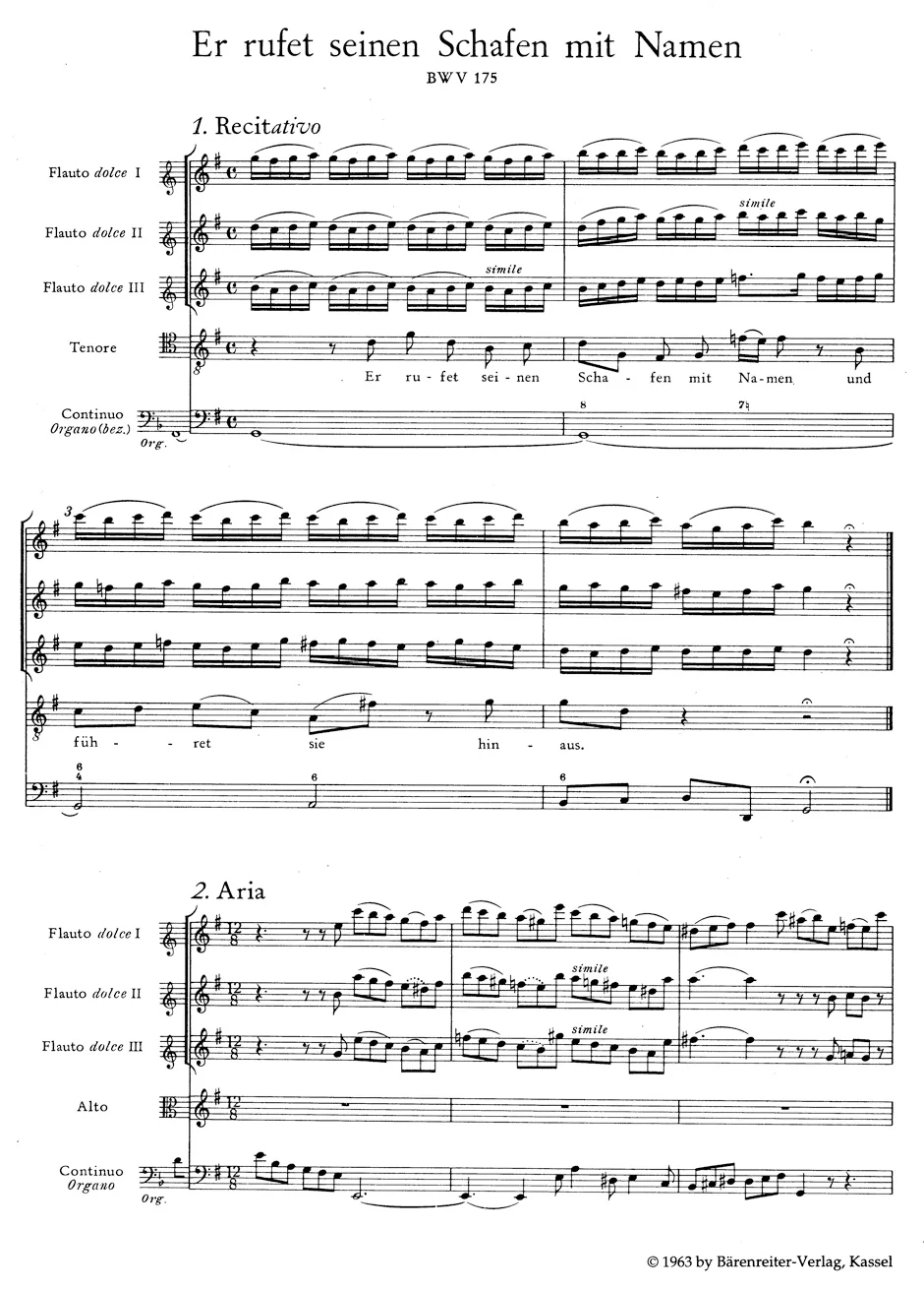Bach The Complete Cantatas, Chorales and Motets (19 Volumes) Study Scores - Image 2