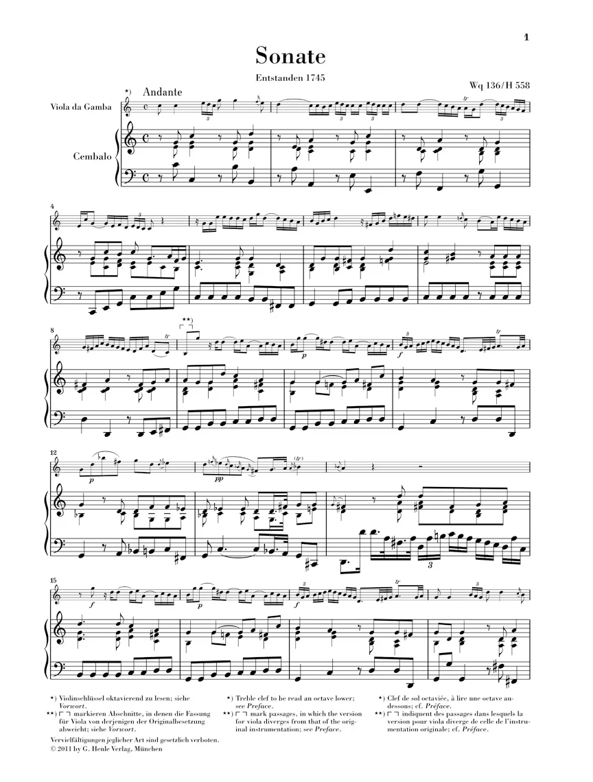 C.P.E. Bach: Gamba Sonatas Wq 88, 136, 137 - Image 2