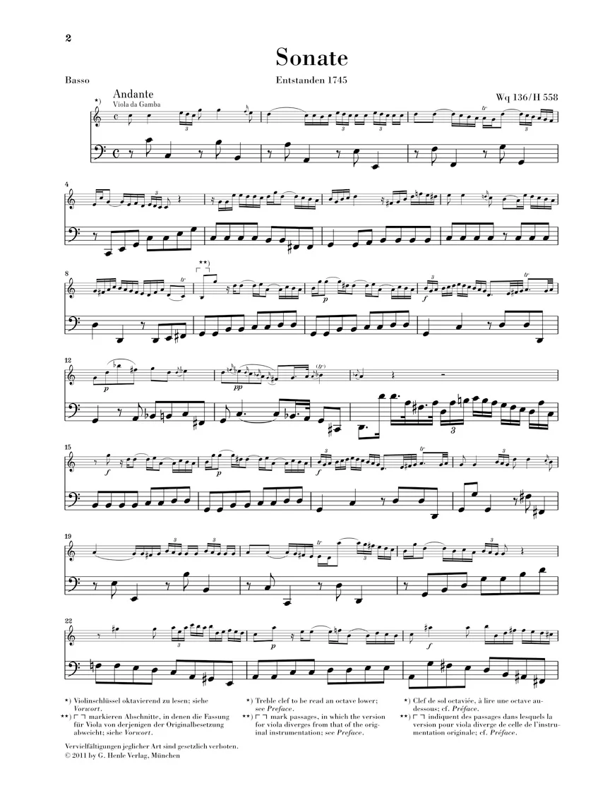 C.P.E. Bach: Gamba Sonatas Wq 88, 136, 137 - Image 4