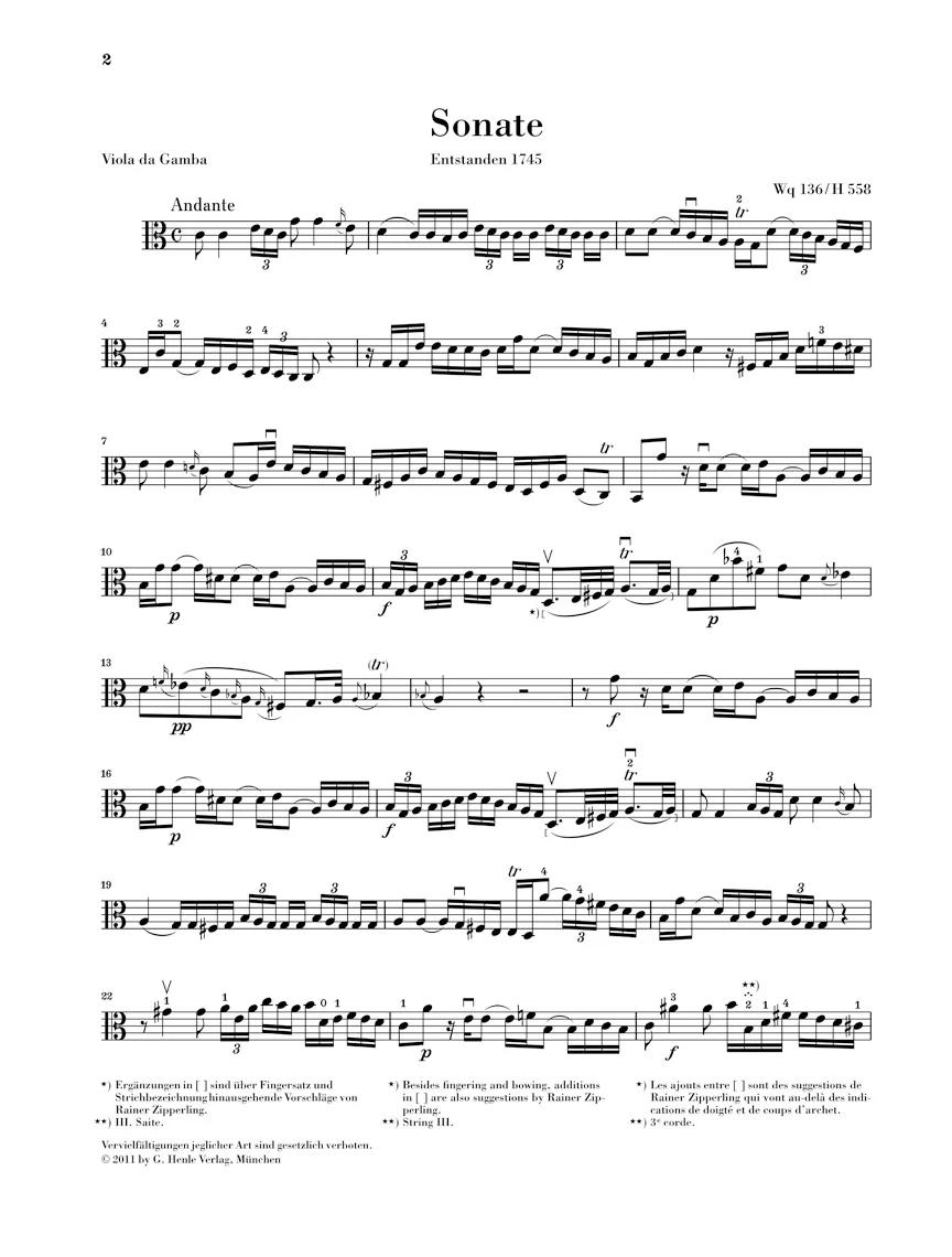 C.P.E. Bach: Gamba Sonatas Wq 88, 136, 137 - Image 5