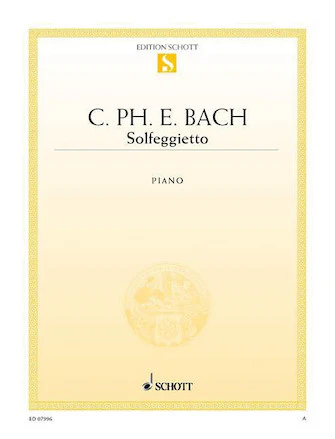 Bach CPE Solfeggietto in C Minor, Wq 117/2 Piano