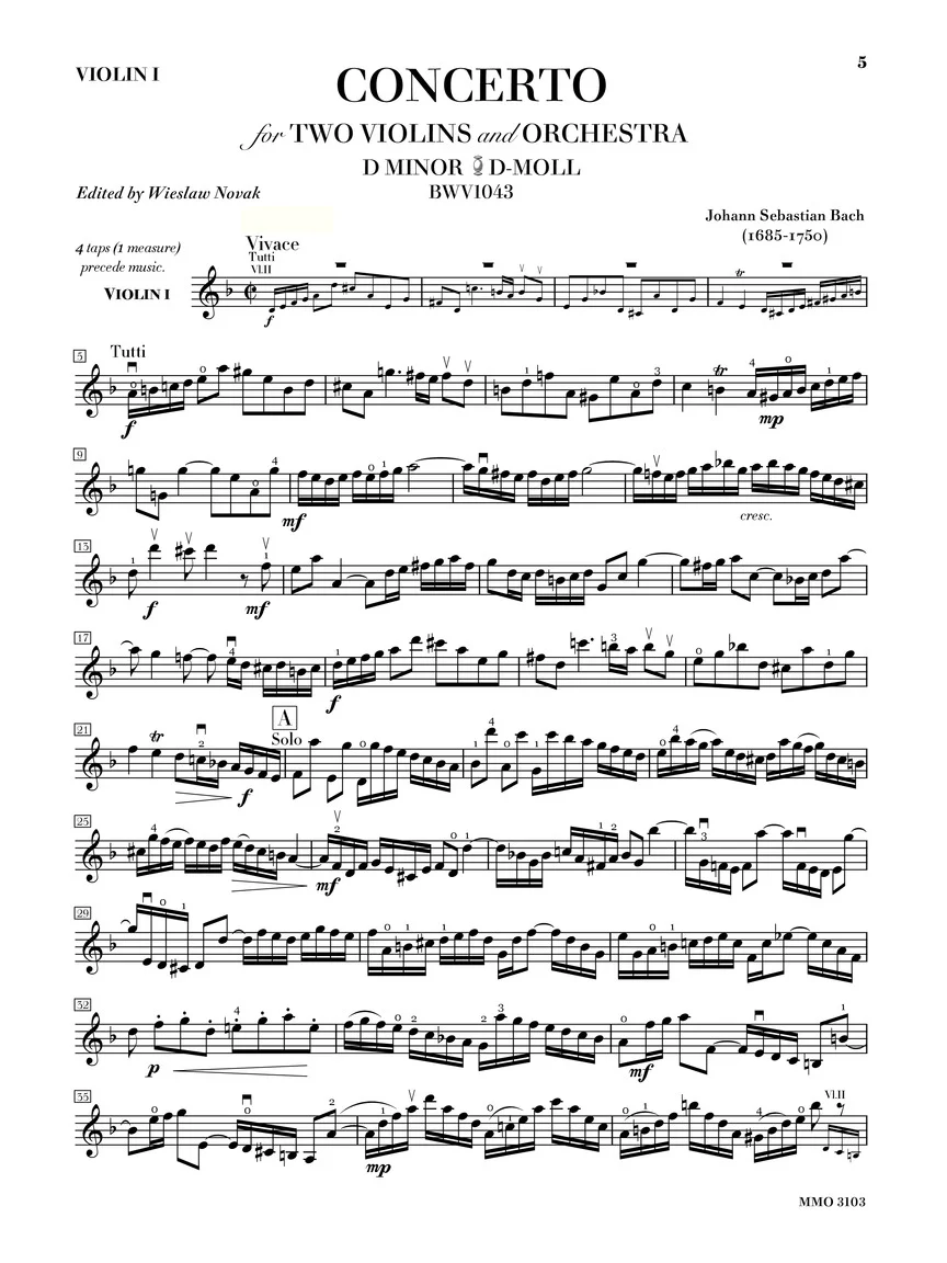 Bach Double Concerto in D minor BWV 1043 - Image 2