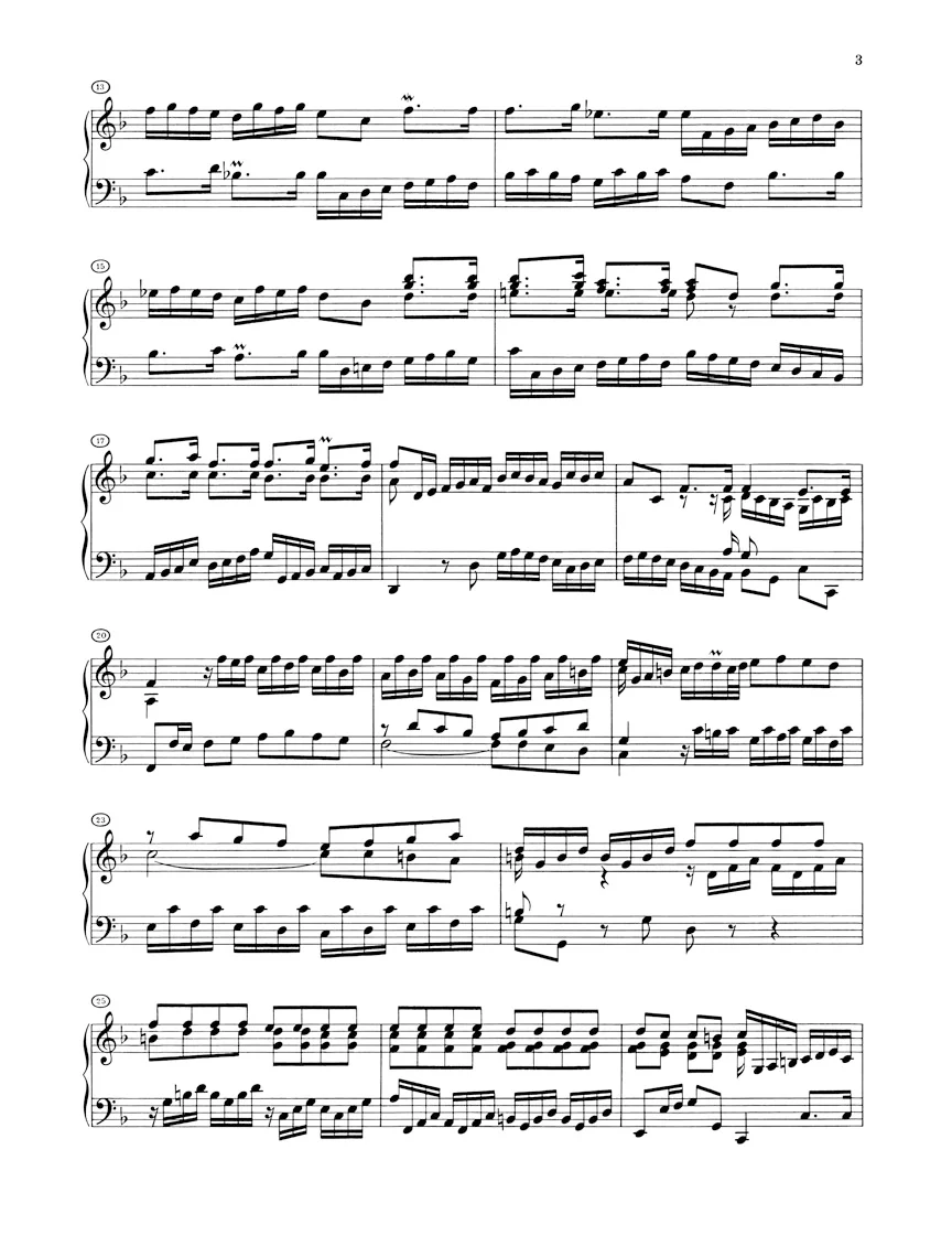 Bach: English Suites 4-6, BWV 809-811 (Without Fingering) - Image 3