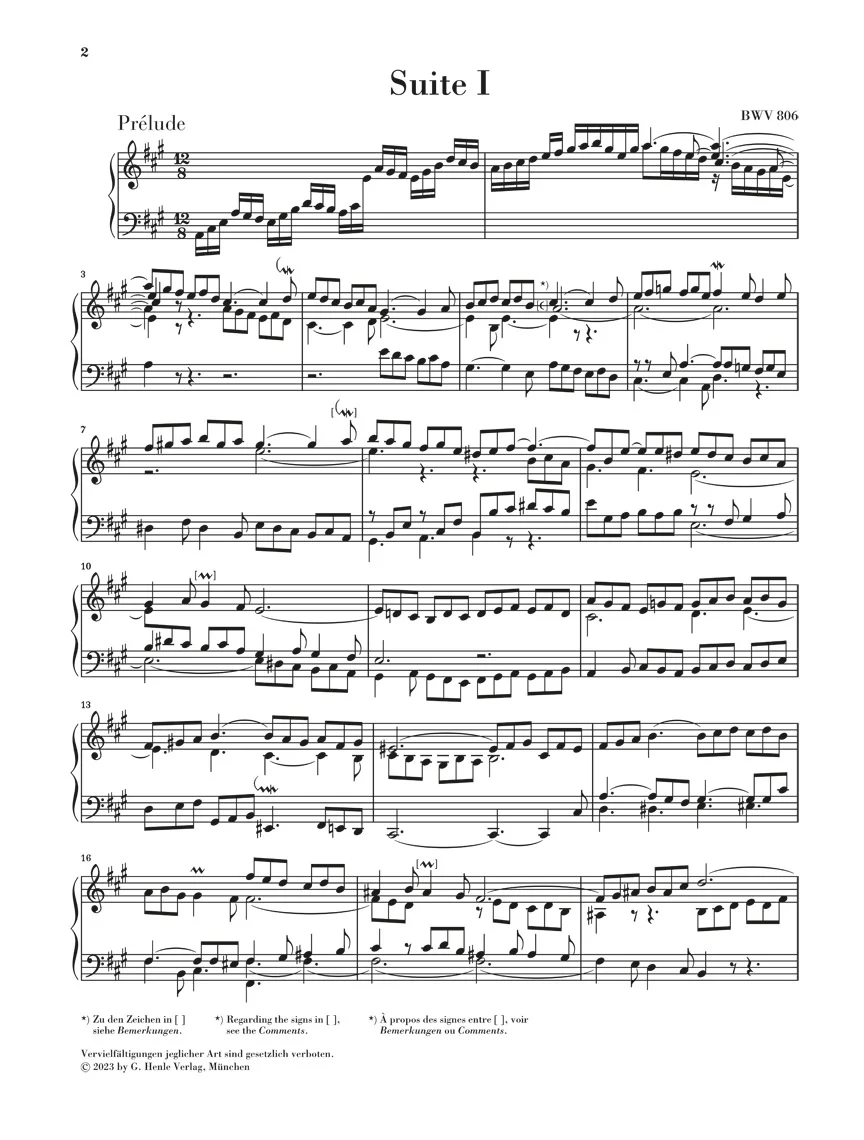 Bach: English Suites BWV 806-811 (Without Fingering) - Image 3