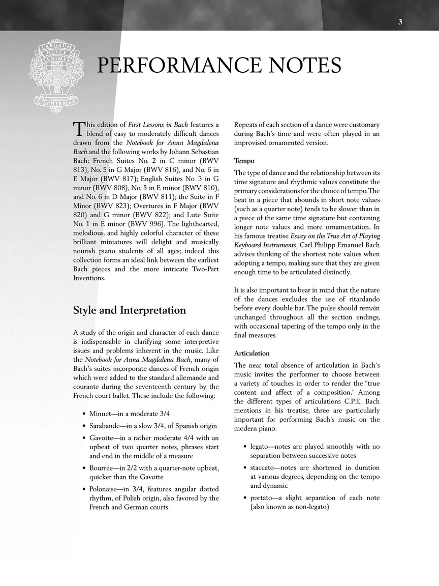 Bach - First Lessons in Bach - Image 4