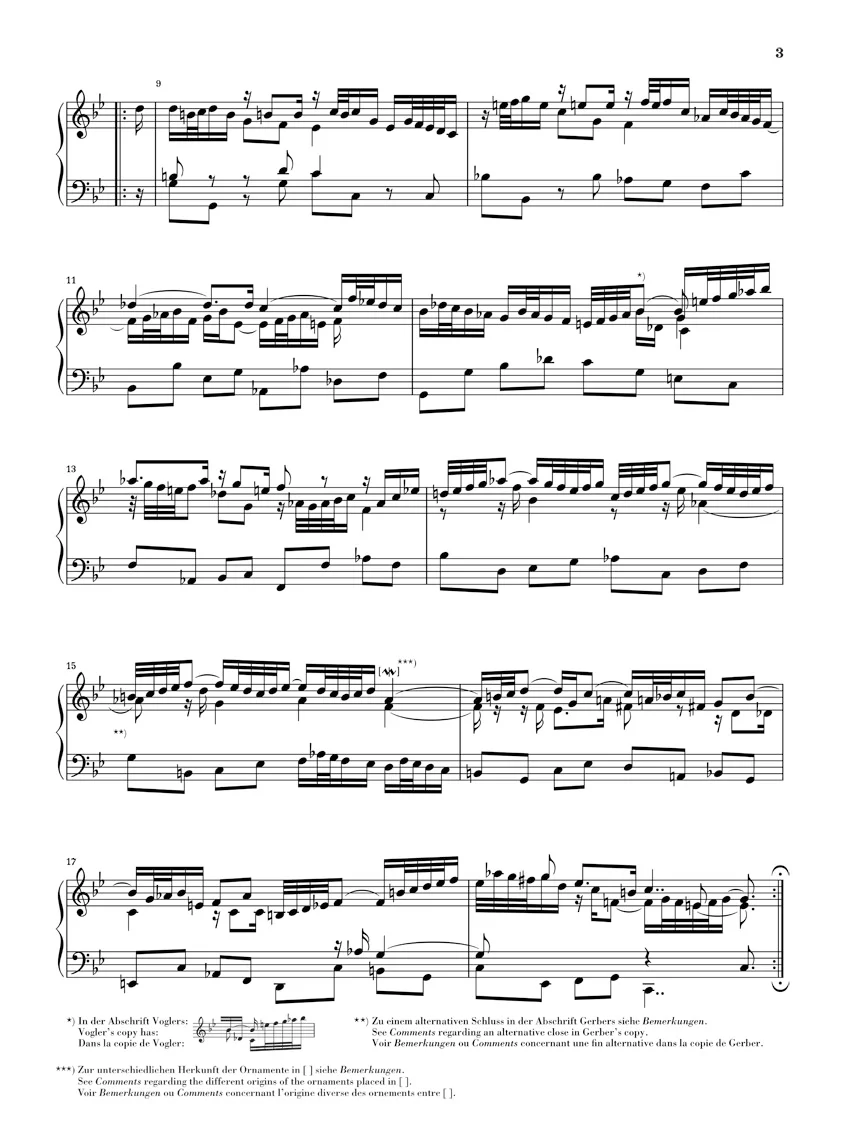 Bach: French Suite 2 c minor BWV 813 (Without Fingering) - Image 3