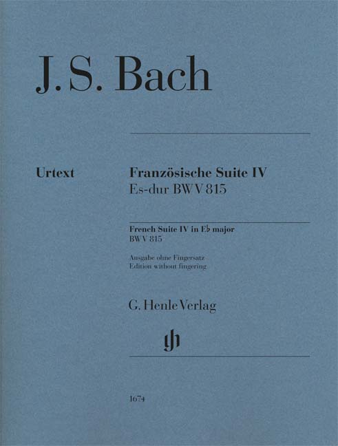 Bach: French Suite 4 Eb major BWV 815 (Without Fingering)