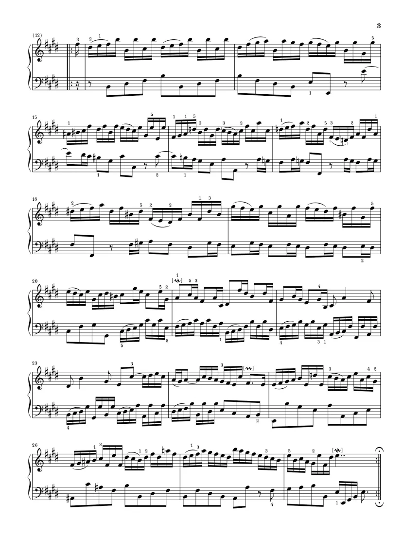 Bach: French Suite 6 E major BWV 817 - Image 3