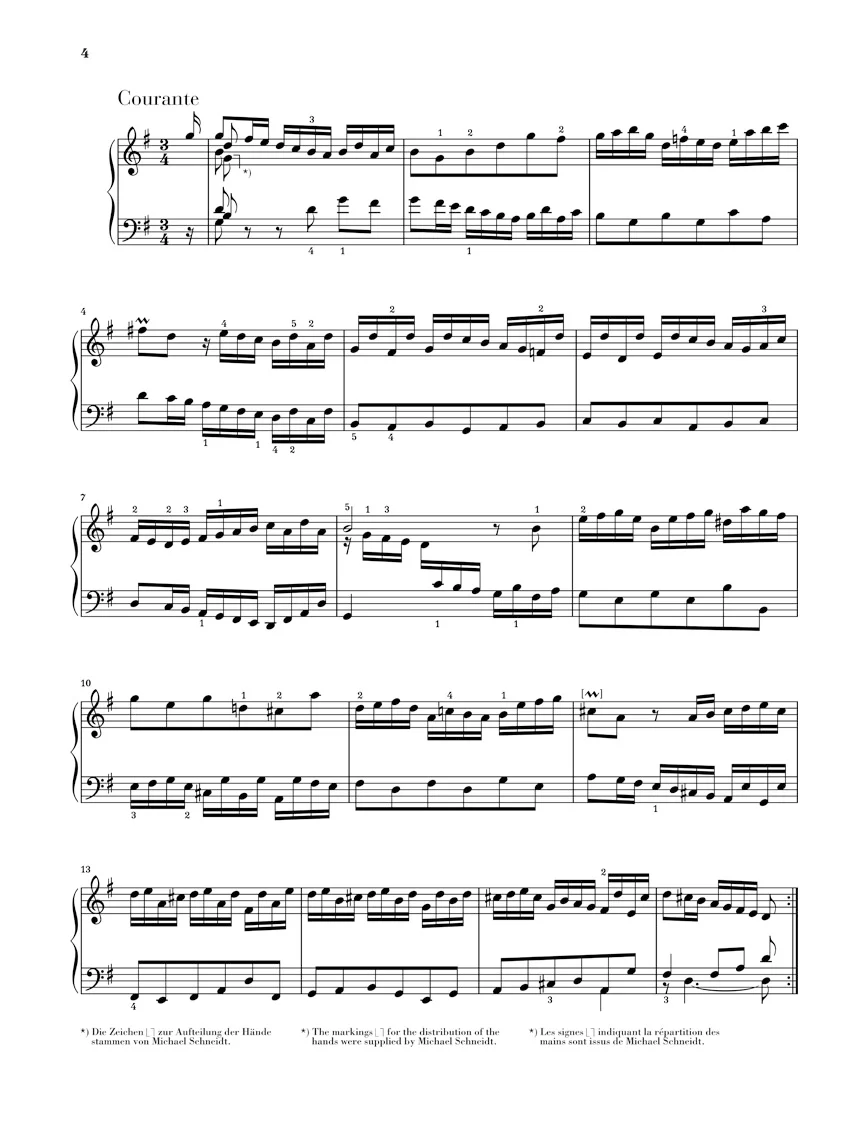 Bach: French Suite 5 G major BWV 816 - Image 4