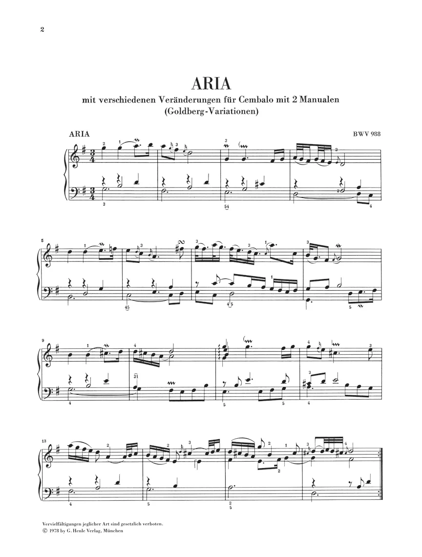 Bach: Goldberg Variations BWV 988 - Image 2