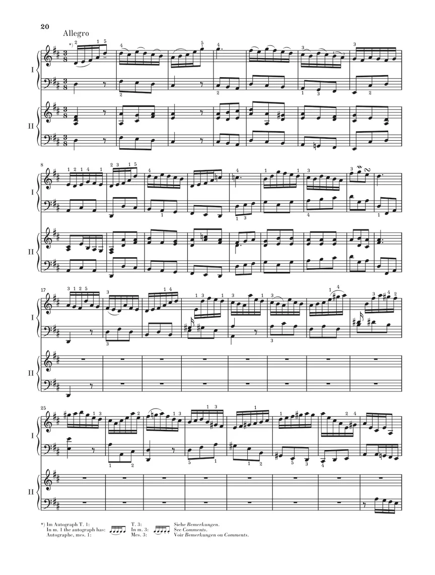 Bach: Harpsichord Concerto No. 3 D major BWV 1054 - Image 4