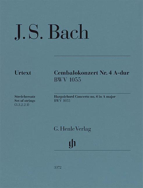 Bach: Bach Harpsichord Concerto No. 4 in A major BWV 1055